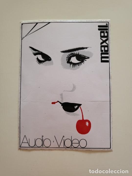 Autocollants de collection: PEGATINA ADHESIVO MAXELL AUDIO VIDEO CEREZA CARA LABIOS OJOS