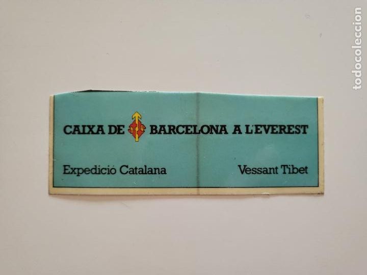 Autocollants de collection: PEGATINA ADHESIVO CAIXA CATALUNYA EXPEDICI&Oacute; EVEREST (FRAGMENTO)