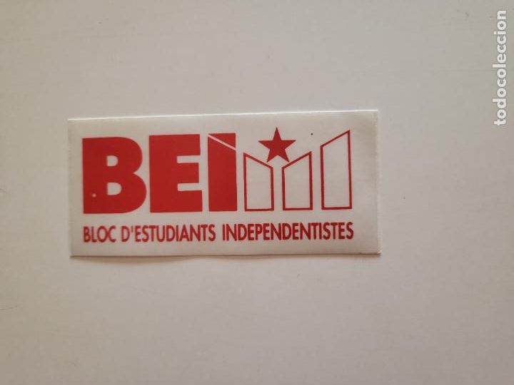 Autocollants de collection: PEGATINA ADHESIVO POL&Iacute;TICO BLOC D'ESTUDIANTS INDEPENDENTISTES BEI CATALUNYA ESTELADA