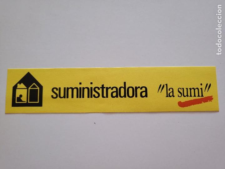 Autocollants de collection: PEGATINA ADHESIVO ENGANXINA BOTIGA ELECTRODOM&Egrave;STICS SUMINISTRADORA LA SUMI SABADELL RAMBLA (R)