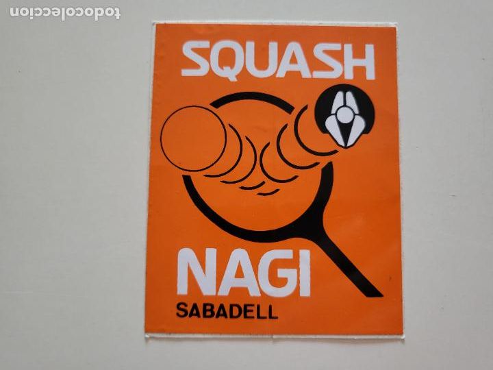 Autocollants de collection: PEGATINA ADHESIVO ENGANXINA CLUB ESPORTIU SQUASH NAGI SABADELL
