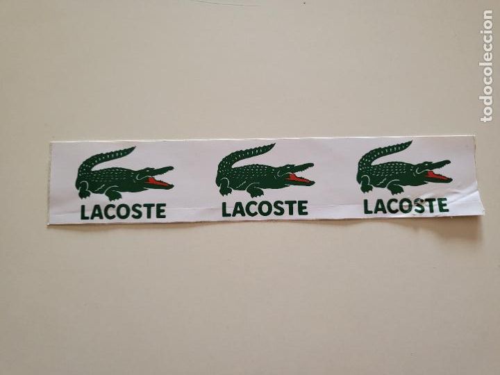 Autocollants de collection: PEGATINA ADHESIVO MARCA LACOSTE 3 LOGOS (UNO ARRUGADO)