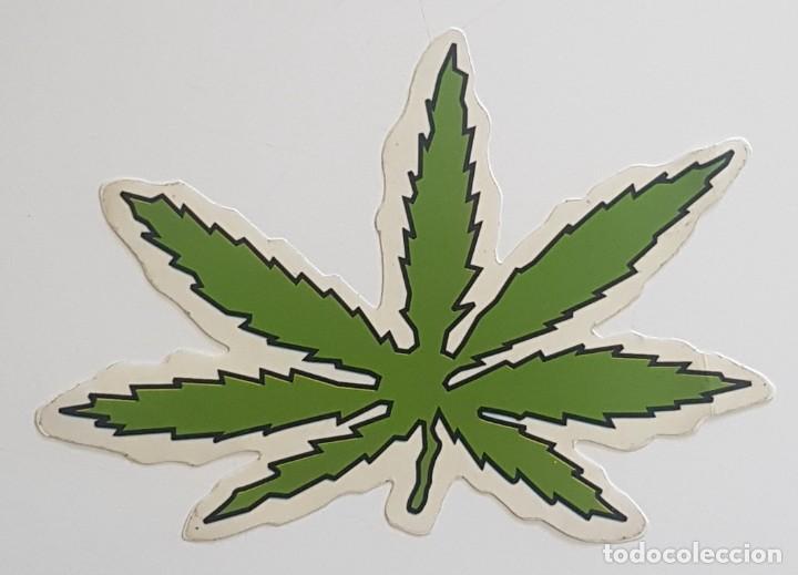 Adesivi di collezione: Pegatina Stickers Hoja marihuana