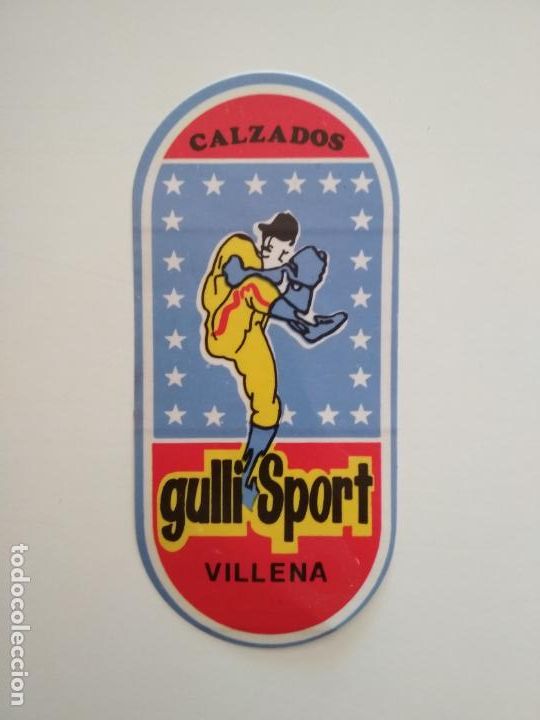 Autocollants de collection: PEGATINA ADHESIVO CALZADOS GULLI SPORT VILLENA DIBUJO BEISBOL LANZADOR