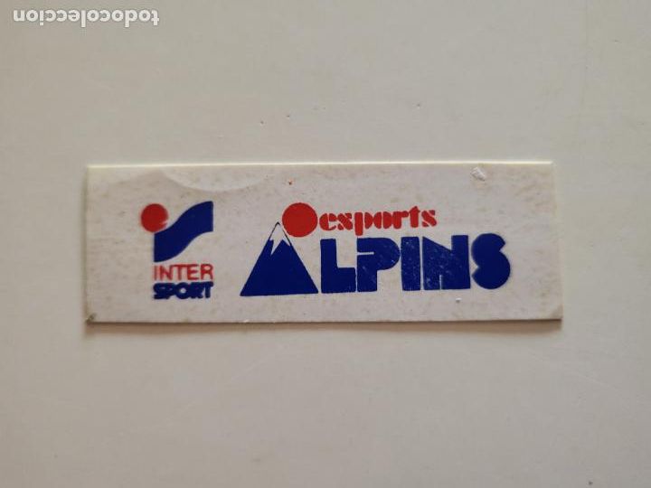 Autocollants de collection: PEGATINA ADHESIVO TIENDA DE DEPORTES INTERSPORT ESPORTS ALPINS