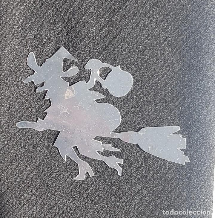 Adesivi di collezione: Pegatina Stickers ideal para coches, motos, carpetas y habitaciones. Silueta bruja plateada