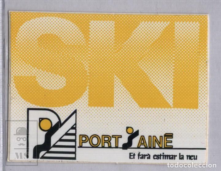 Pegatinas de colecci&oacute;n: Pegatina Estaci&oacute;n de Ski Port Ain&eacute; - Pallars Sobira Lerida - Medidas 6,5 x 4,9 cm - Esqui