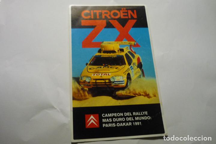 Pegatinas de colecci&oacute;n: pegatina paris dakar citroen zx&iexcl;&iexcl;&iexcl; EL QUE OFREZCO TIENE LAS LETRAS BLANCAS DE CITROEN ZX&iexcl;&iexcl;&iexcl;