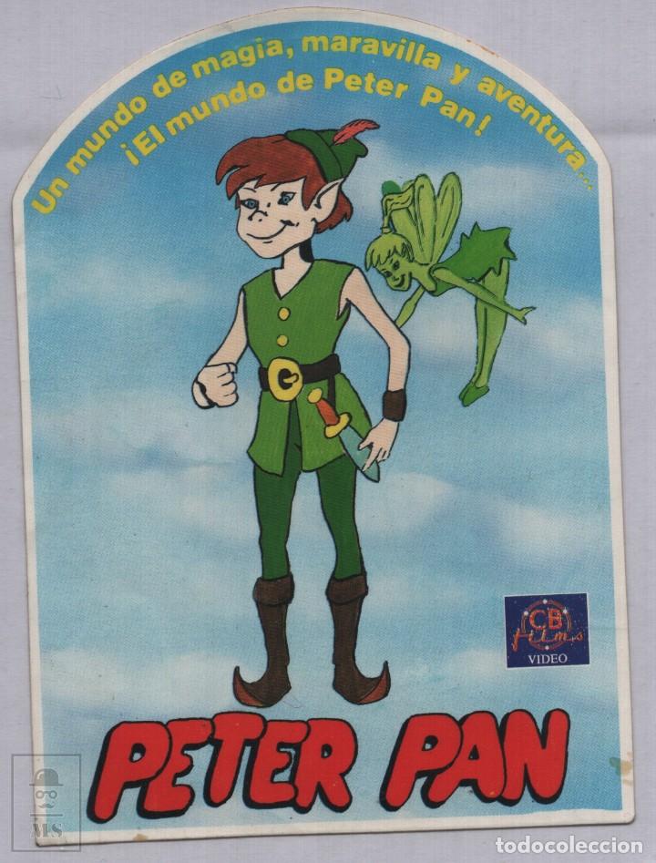 Pegatinas de colecci&oacute;n: Pegatina A&ntilde;os 80 Peter Pan SB Films Video - Medidas 9 x 12,5 cm