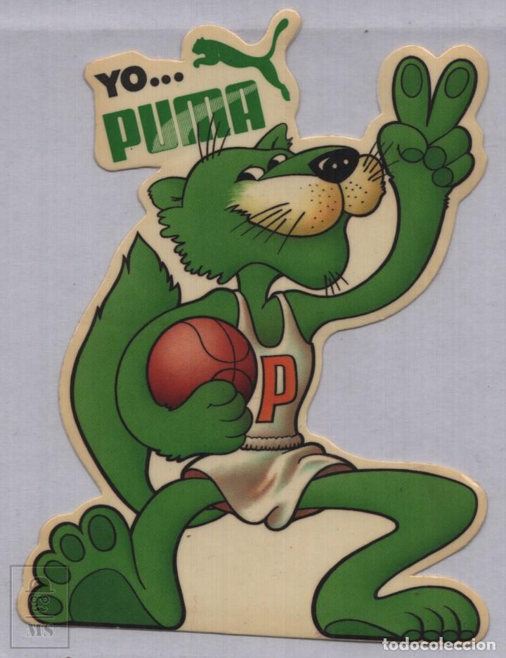 Pegatinas de colecci&oacute;n: Pegatina Publicitaria Puma - Calzado y Ropa Deportiva - Mascota - Medidas 8 x 11 cm