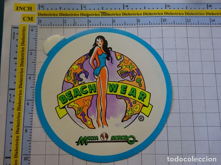 Pegatinas de colecci&oacute;n: PEGATINA DE MARCAS DE ROPA. BEACH WEAR MARTA MORODO. 57