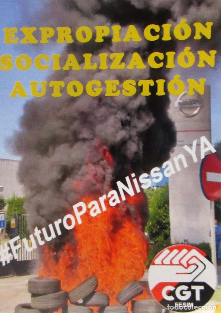 Pegatinas de colecci&oacute;n: Pegatina politica futuro para Nissan ya CGT