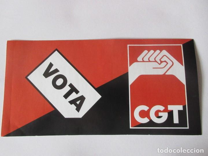 Pegatinas de colecci&oacute;n: Pegatina politica Vota CGT