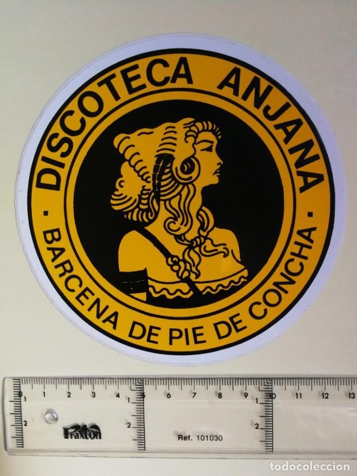 Pegatinas de colecci&oacute;n: ANTIGUA PEGATINA DE LA DISCOTECA ANJANA - B&Aacute;RCENA DE PIE DE CONCHA