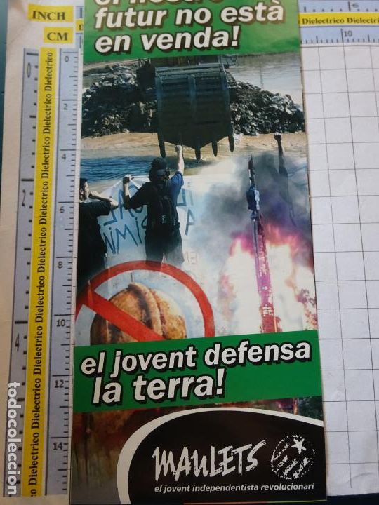 Autocolantes de cole&ccedil;&atilde;o: PEGATINA POL&Iacute;TICO SINDICAL REIVINDICATIVO. CATALU&Ntilde;A. MAULETS JOVENT DEFENSA LA TERRA. 73