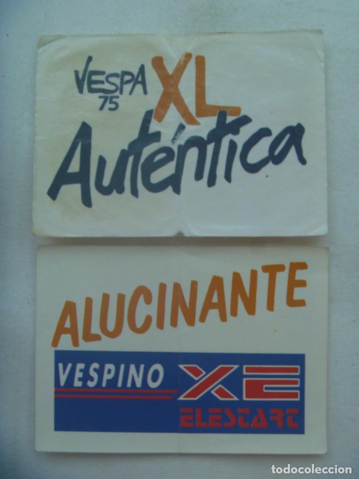 Pegatinas de colecci&oacute;n: LOTE DE 2 PEGATINAS DE BOLLYCAO COLECCION MARCAS : MOTOCICLETAS VESPA Y VESPINO