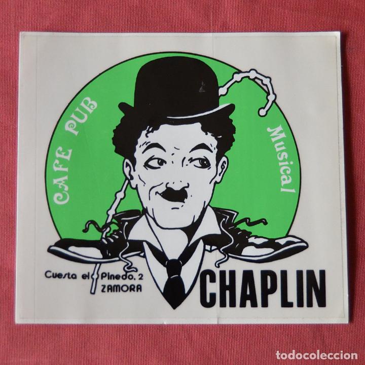 Pegatinas de colecci&oacute;n: CHAPLIN - CAFE PUB MUSICAL- ZAMORA - PEGATINA O ADHESIVO