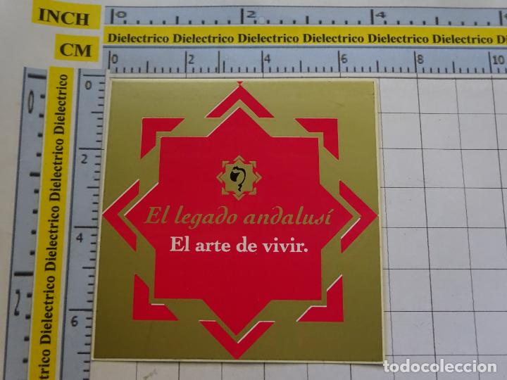 Pegatinas de colecci&oacute;n: PEGATINA DE TURISMO. EL LEGADO ANDALUS&Iacute;, EL ARTE DE VIVIR. ANDALUC&Iacute;A. 142