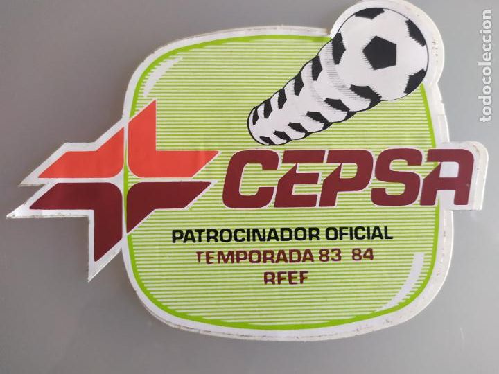 Adesivi di collezione: pegatina comercial CEPSA FUTBOL rfff FEDERACI&Oacute;N FUTOL PATROCINADOR