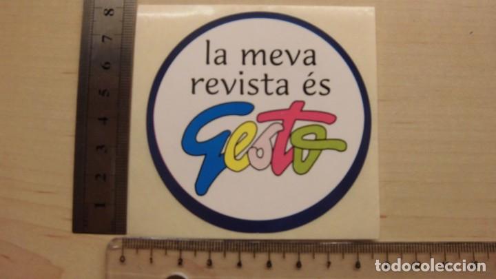 Autocolantes de cole&ccedil;&atilde;o: Pegatina revista Gesto