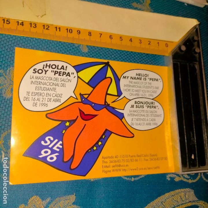Sammlung von Aufklebern: CROMO PEGATINA MASCOTA INTERNACIONAL SALON ESTUDIANTE CADIZ 1996