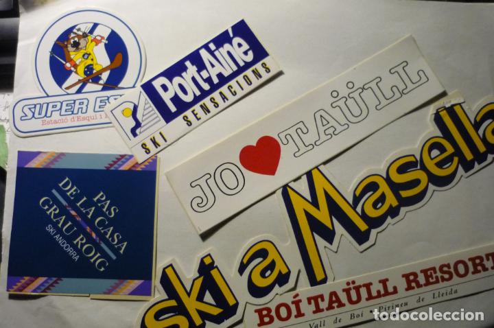 Pegatinas de colecci&oacute;n: lote pegatinas estaciones de ski