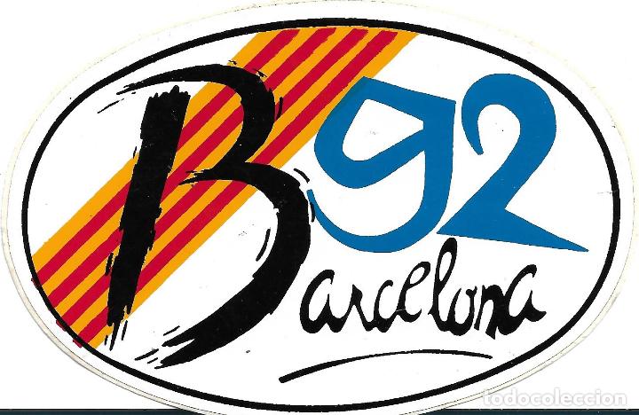 Pegatinas de colecci&oacute;n: BARCELONA 92. PEGATINA DE 13,5X9 CM.