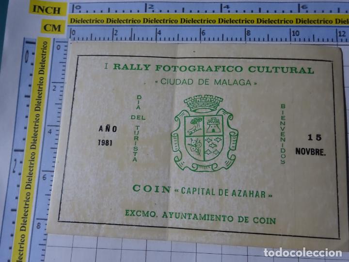 Pegatinas de colecci&oacute;n: PEGATINA DEL I RALLY FOTOGR&Aacute;FICO CULTURAL CIUDAD DE M&Aacute;LAGA. COIN A&Ntilde;O 1981 CAPITAL AZAHAR. 8
