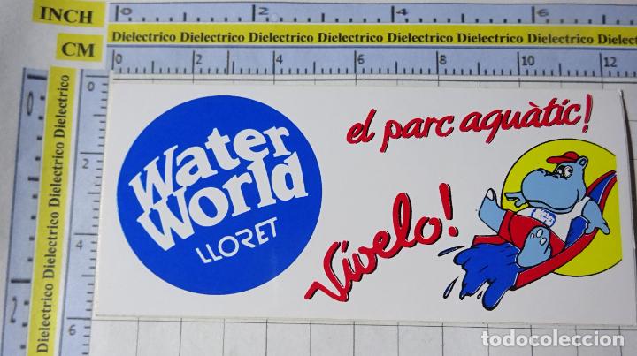 Autocolantes de cole&ccedil;&atilde;o: PEGATINA DE TURISMO. PARQUE DE ATRACCIONES ACU&Aacute;TICO. WATER WORLD LLORET. 37