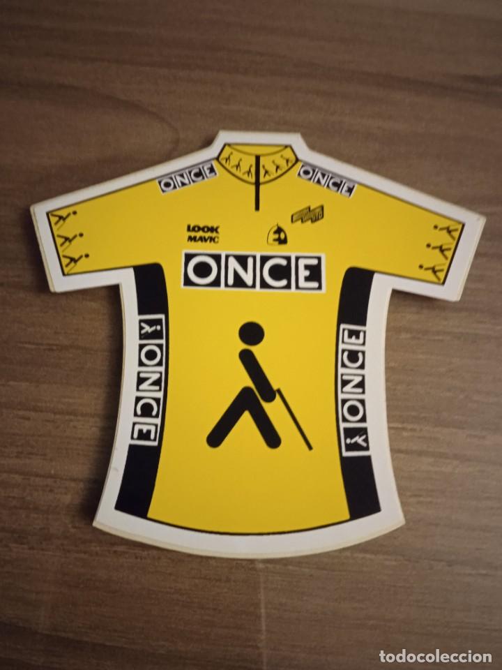 Pegatinas de colecci&oacute;n: Pegatina del equipo ciclista ONCE. Ciclismo