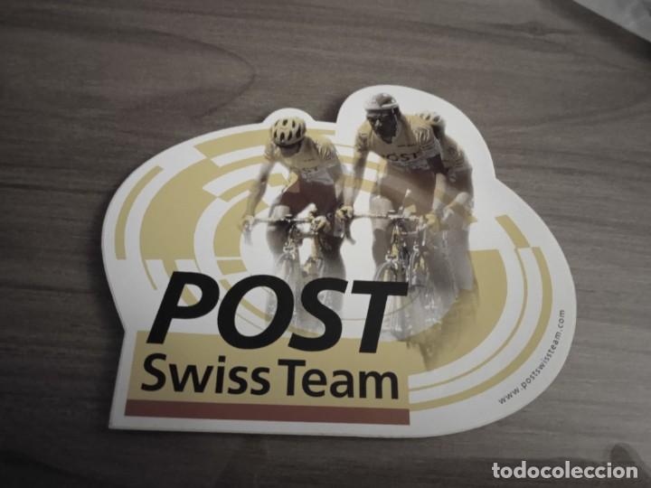 Pegatinas de colecci&oacute;n: Pegatina del equipo ciclista Post Swiss Team. Ciclismo