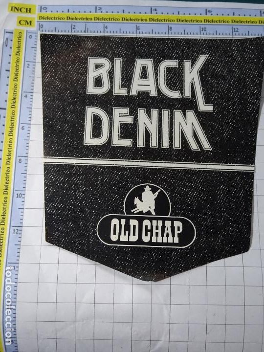 Pegatinas de colecci&oacute;n: PEGATINA MARCAS DE ROPA. VAQUEROS JEANS BLACK DENIM OLD CHAP. 69