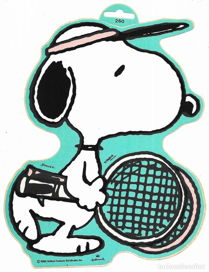 Pegatinas de colecci&oacute;n: Snopy adhesivo buen tama&ntilde;o 24 cm x 20 cm