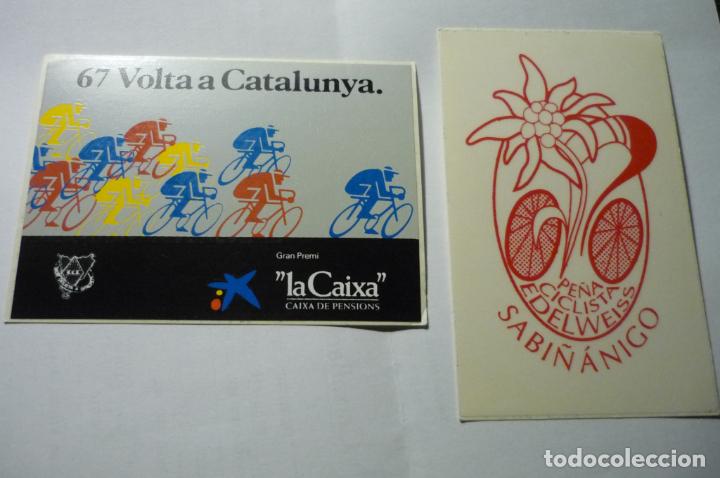 Pegatinas de colecci&oacute;n: lote pegatinas deportes ciclismo .-vuelta a catalu&ntilde;a - pe&ntilde;a c.edelweiss sabi&ntilde;anigo