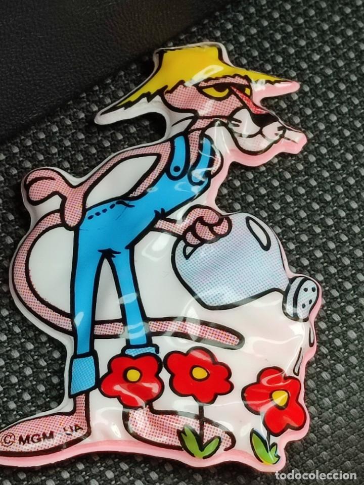 Pegatinas de colecci&oacute;n: Stick pegatina en relieve PANTERA ROSA a&ntilde;o 1990 .MOM USA