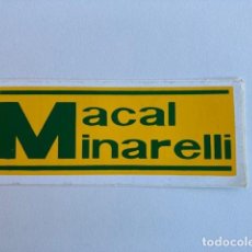 Pegatinas de colección: PEGATINA MACAL MINARELLI. Lote 309124813