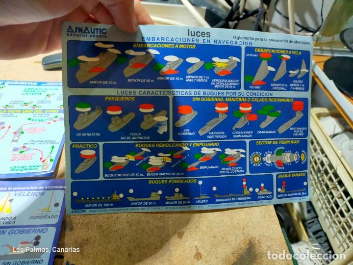 Pegatinas de colecci&oacute;n: Lote 3 antiguas pegatinas adhesivos Instrucciones se&ntilde;ales maniobras navales
