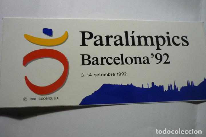 Pegatinas de colecci&oacute;n: pegatina barcelona 92 paralimpicos