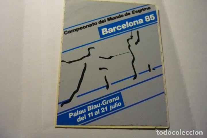 Pegatinas de colecci&oacute;n: pegatina deportes esgrima campeonato del mundo barcelona 85