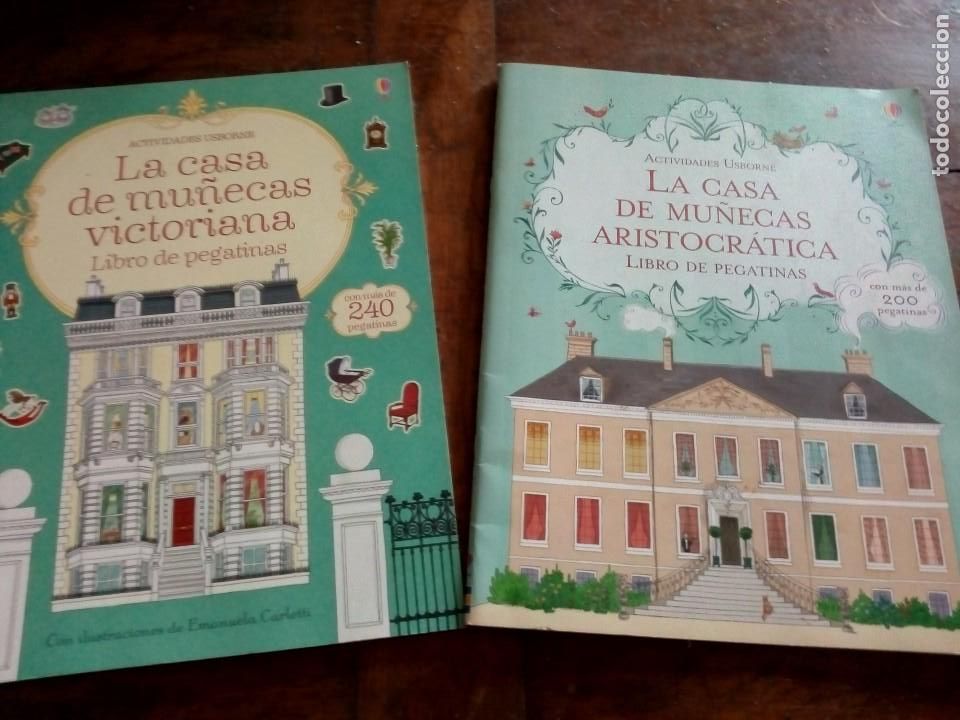 Pegatinas de colecci&oacute;n: dos libros de pegatinas de casas de mu&ntilde;ecas - Foto 1