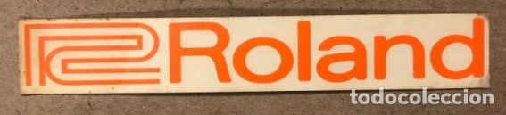 Autocollants de collection: ROLAND. PEGATINA PROMOCIONAL MARCA INSTRUMENTOS MUSICAL.