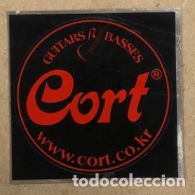 Collection stickers: CORT GUITARS & BASSES. PEGATINA PUBLICITARIA MARCA DE GUITARRAS Y BAJOS.