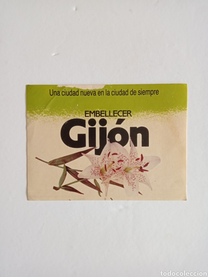 Pegatinas de colecci&oacute;n: Pegatina ciudad Gij&oacute;n. Tama&ntilde;o 110x80mm