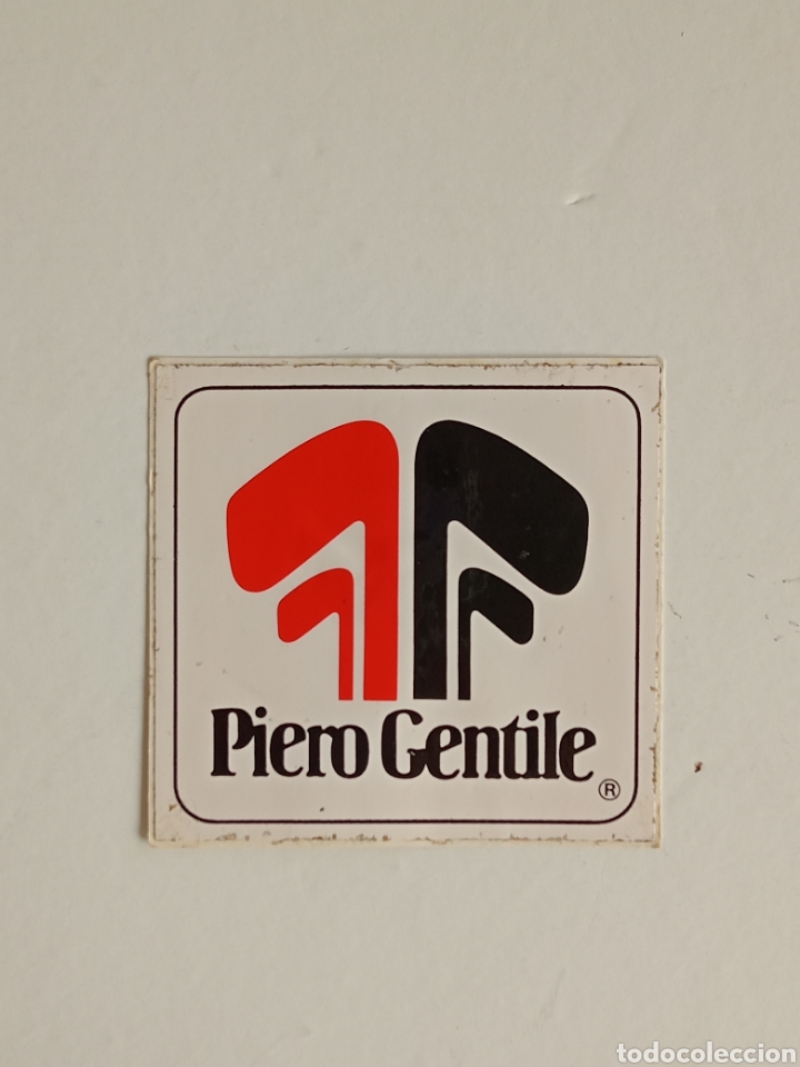 Pegatinas de colecci&oacute;n: Pegatina Piero Gentile. 80x75mm