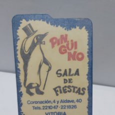Autocolantes de coleção: PEGATINA ADHESIVO SALA DE FIESTAS PINGÜINO VITORIA AÑOS 70-80. Lote 313554468