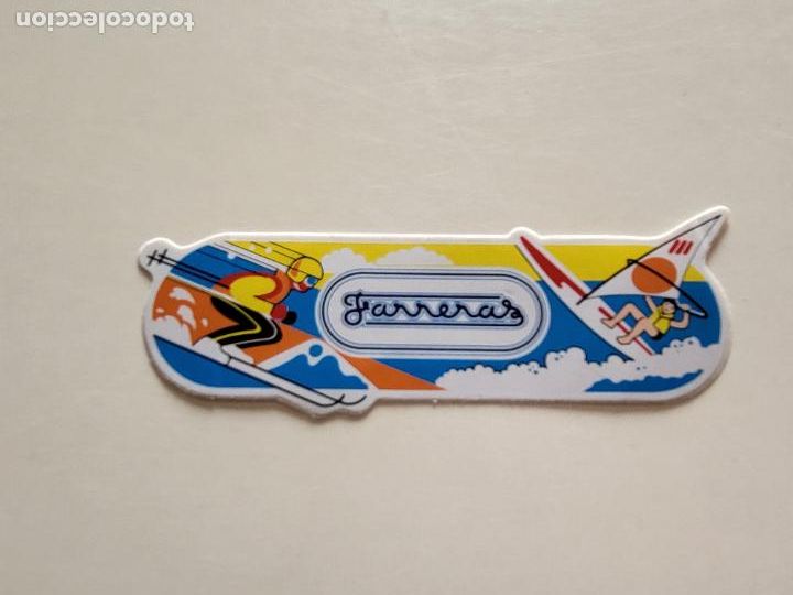 Pegatinas de colecci&oacute;n: PEGATINA ADHESIVO TIENDA FARRERAS ESQUI WINDSURF