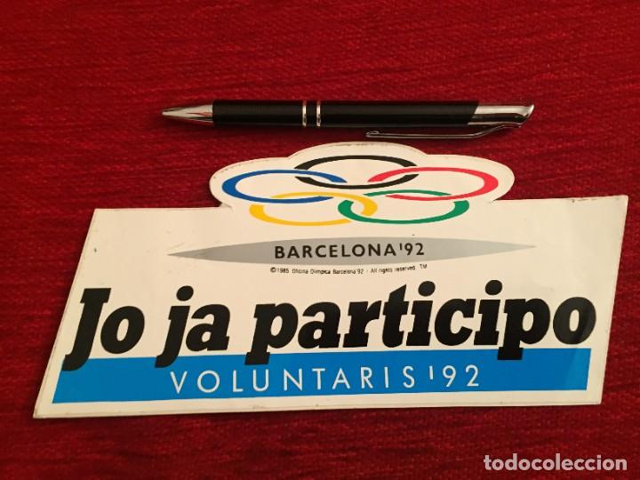 Pegatinas de colecci&oacute;n: R16795 PEGATINA ADHESIVO OLIMPIADAS JUEGOS OLIMPICOS BARCELONA SIN PEGAR 1992 VOLUNTARIOS 92