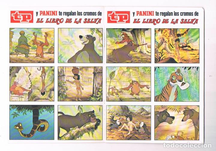 Pegatinas de colecci&oacute;n: Lote 12 pegatinas teleprograma panini cromos el libro de la selva tp ** - Foto 1