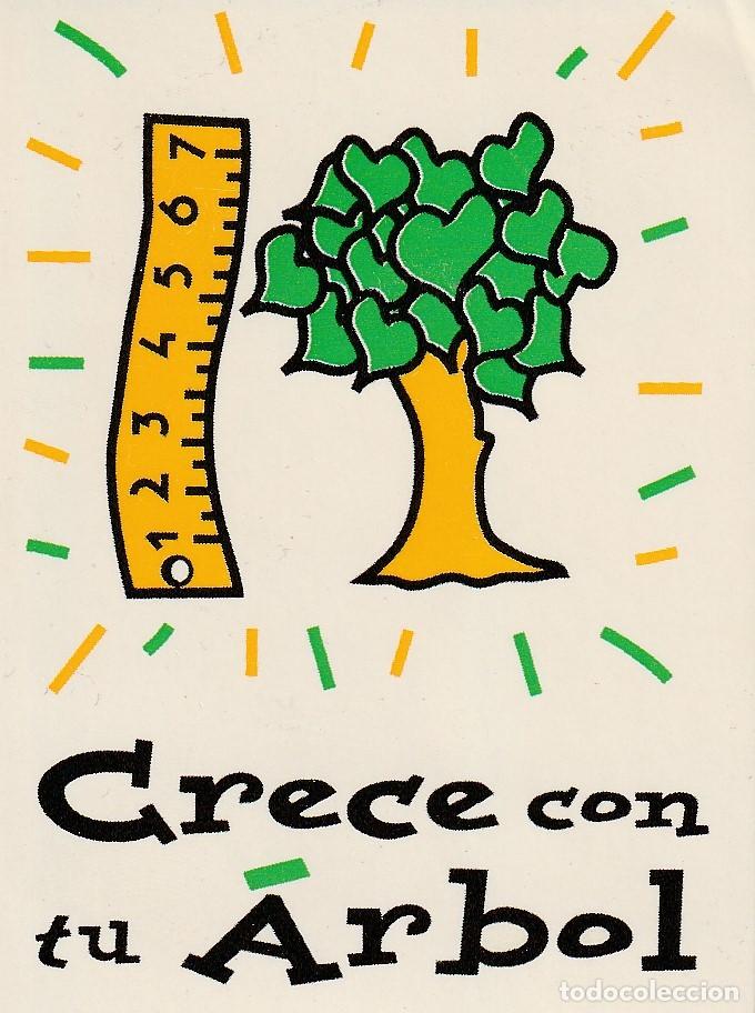 Pegatinas de colecci&oacute;n: 1 ANTIGUA PEGATINA A&Ntilde;OS 90 - CRECE CON TU ARBOL