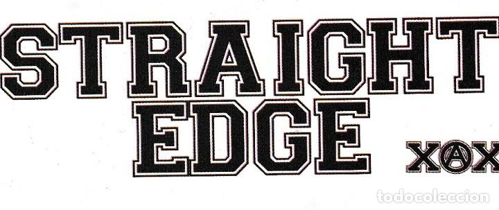 Pegatinas de colecci&oacute;n: 1 ANTIGUA PEGATINA MARCA DEPORTIVA STRAIGHT EDGE